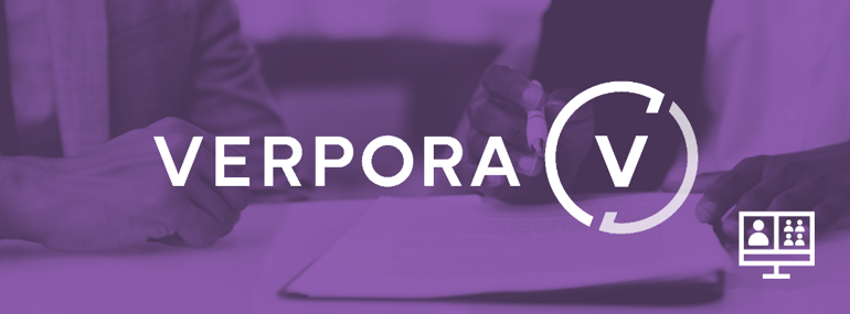 VBA Logo in purple with a Verpora branding
